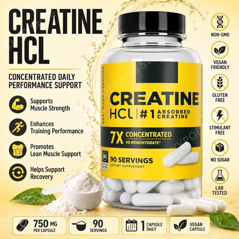 Creatine HCl 750mg 90 Capsules - Nutrition Fitness Supplements review and price