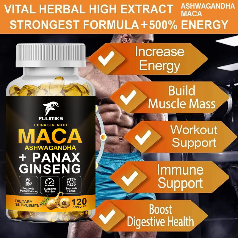 Triple Maca Blend with Ginseng - Ashwagandha Extract Root review and price