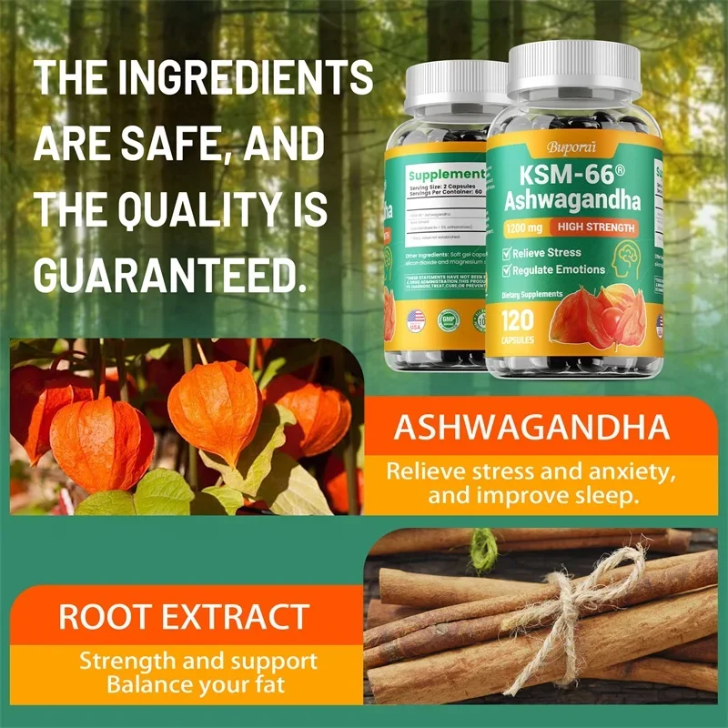 KSM-66 Ashwagandha 1200 Mg Veg - Ashwagandha Extract Root review and price