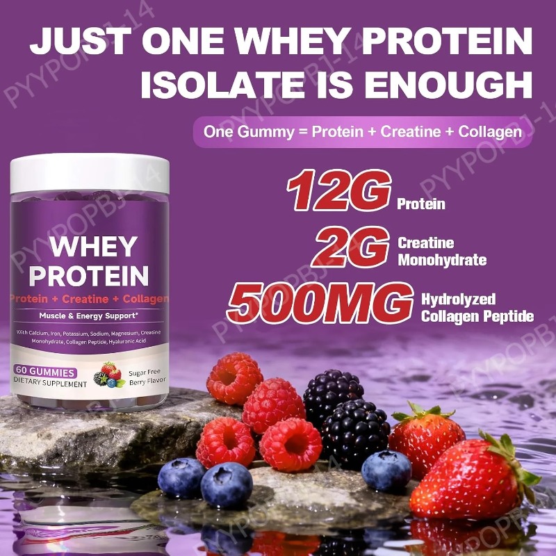 Protein Gummies with Whey Crea - Nutrition Fitness Supplements review and price