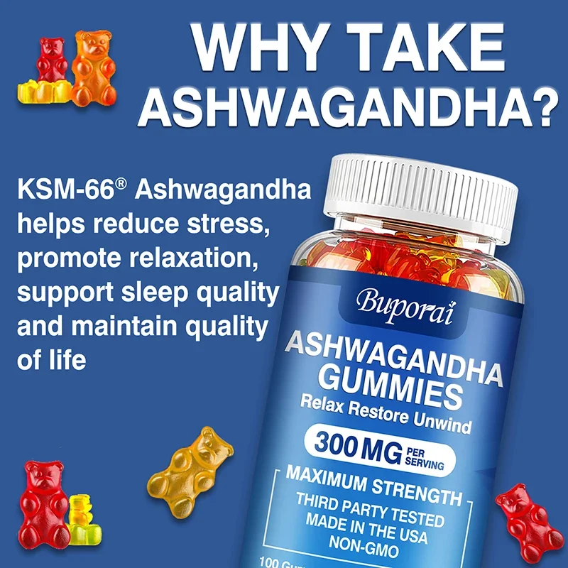 Ashwagandha Gummies - Stress R - Ashwagandha Extract Root review and price